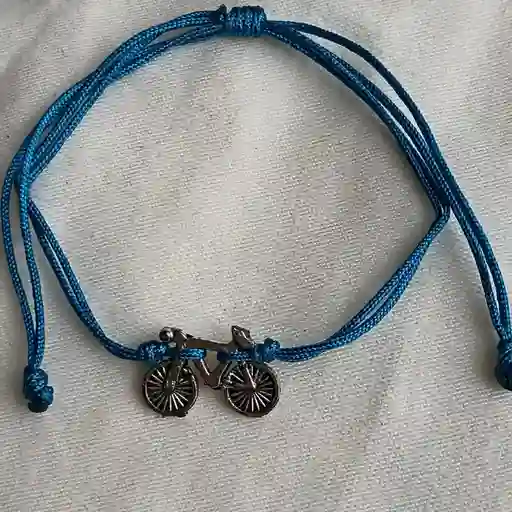 Pulsera Hilo Azul- Bicicleta