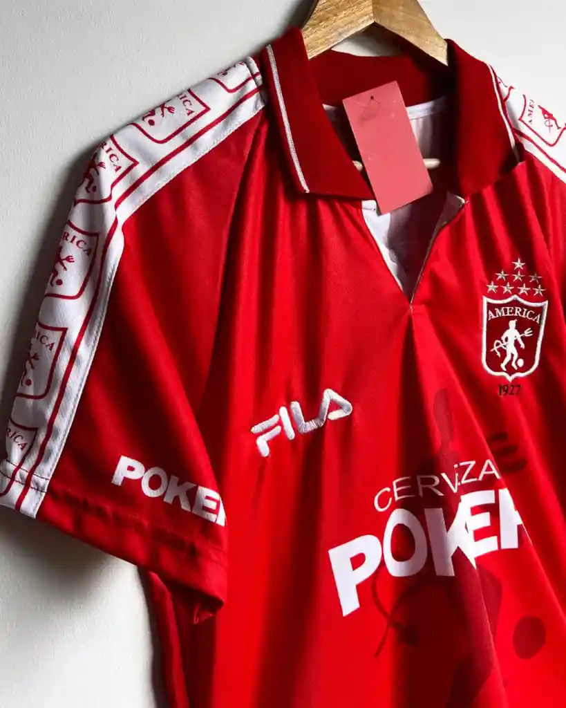 Camiseta Retro América De Cali 1999 Roja (talla L)