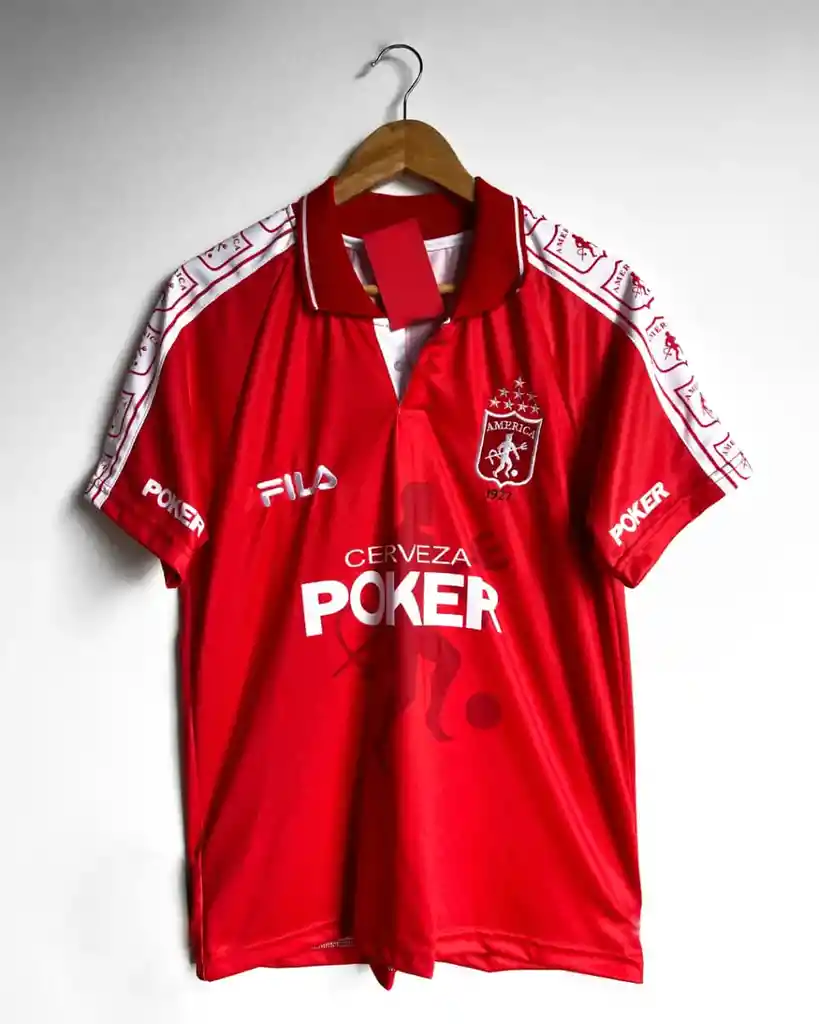 Camiseta Retro América De Cali 1999 Roja (talla L)