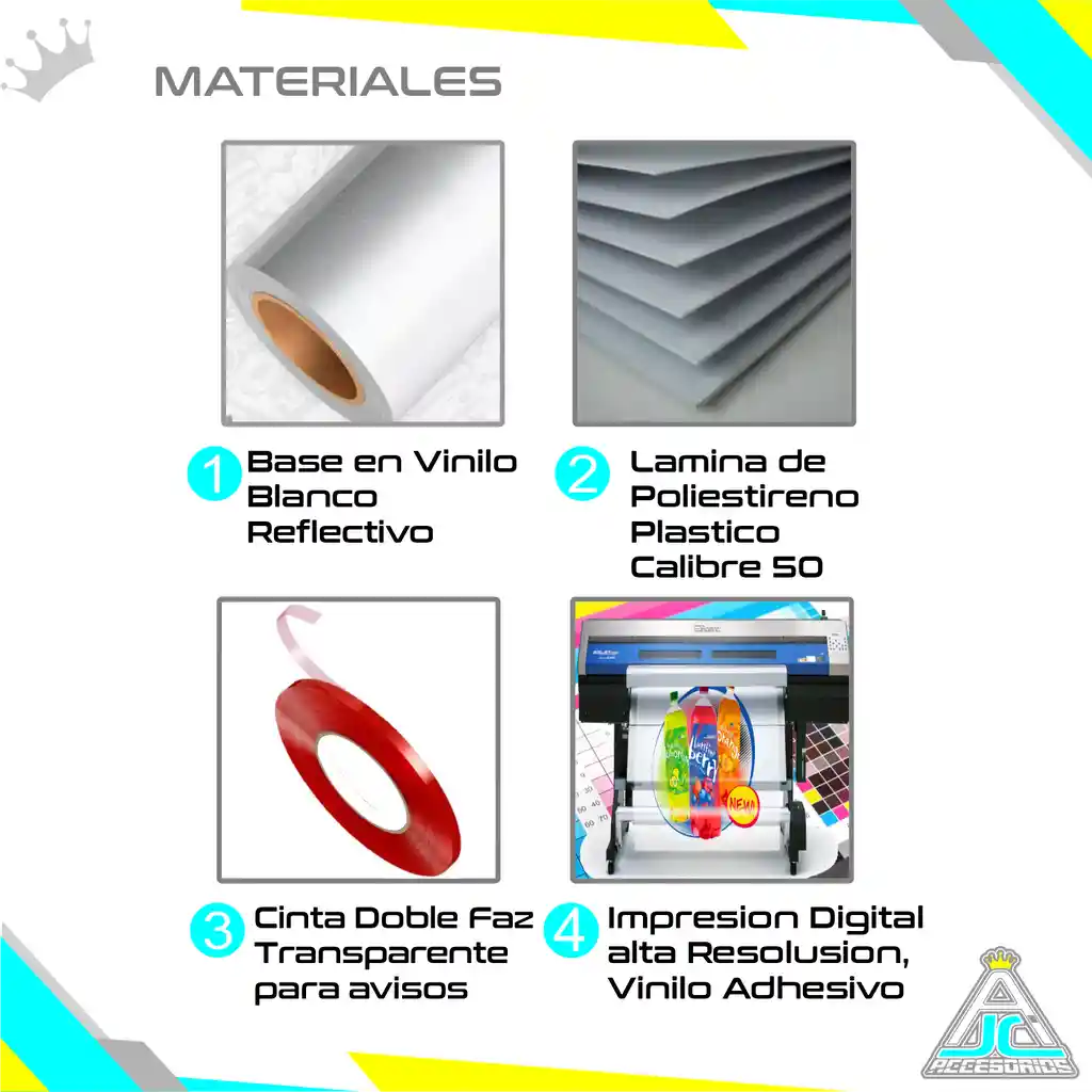 Aviso Letrero Plastico Prohibido Parquear 40x30cm Reflectiv