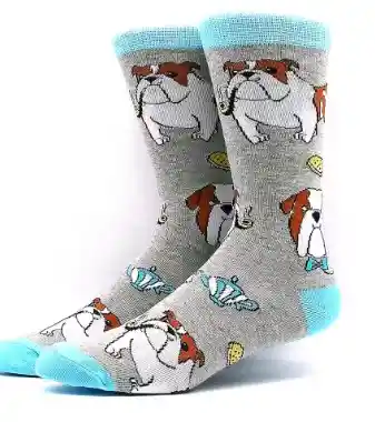 Regalo Calcetines Divertidos Animados Bulldog