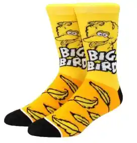 Regalo Calcetines Divertidos Animados Big Bird Yellow