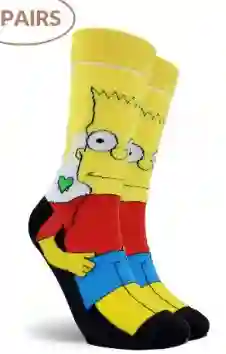 Regalo Calcetines Divertidos Animados Big Bart Simpons