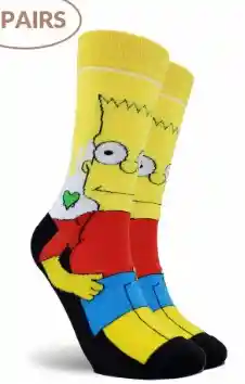 Regalo Calcetines Divertidos Animados Big Bart Simpons