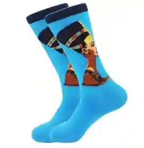 Regalo Calcetines Divertidos Animados Busto De Nefertiti