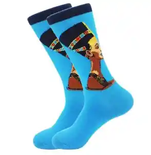 Regalo Calcetines Divertidos Animados Busto De Nefertiti