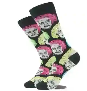 Regalo Calcetines Divertidos Animados Albert Einstein - Medias Adulto
