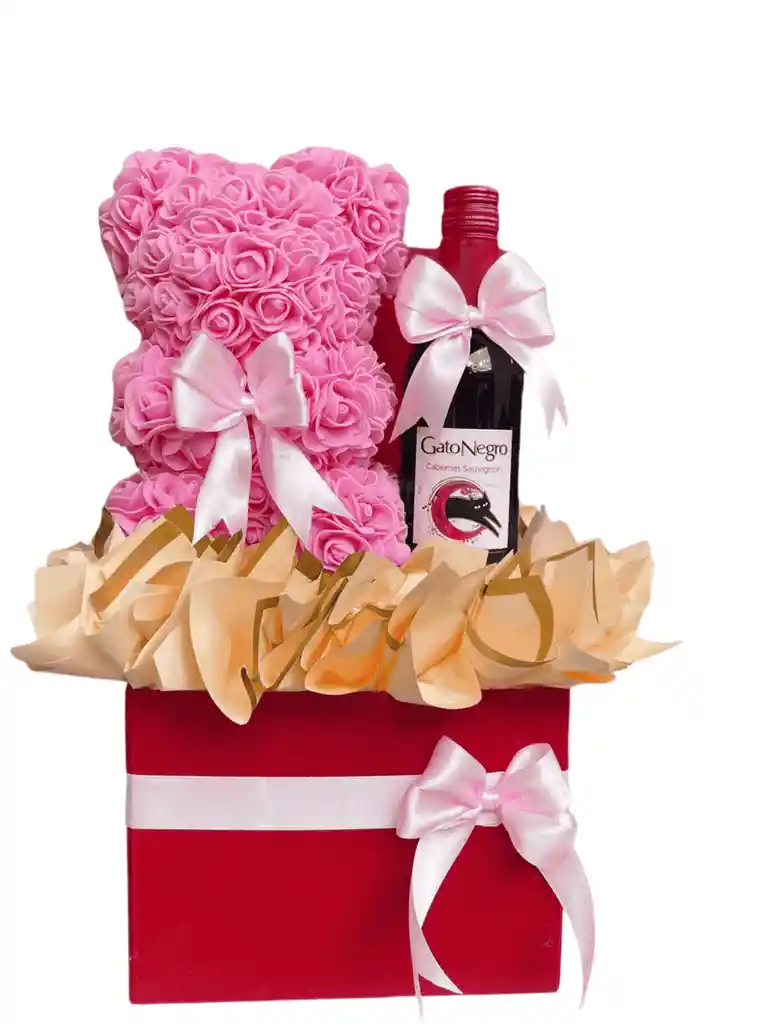 Ancheta Con Oso Eterno Y Vino Gato Negro