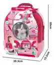 Maleta 3 En 1 Set Cuidado Mascota Gato Pets Hospital Juguete Maletin Portátil Niños