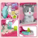 Maleta 3 En 1 Set Cuidado Mascota Gato Pets Hospital Juguete Maletin Portátil Niños
