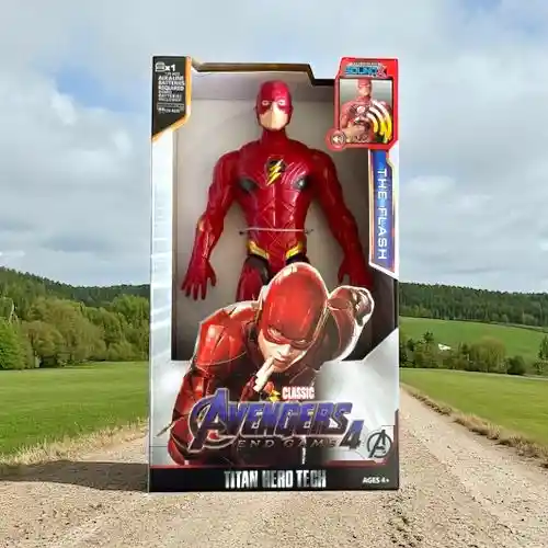 Figura Muñeco Súper Héroe The Flash Luz Sonido Articulado Coleccion