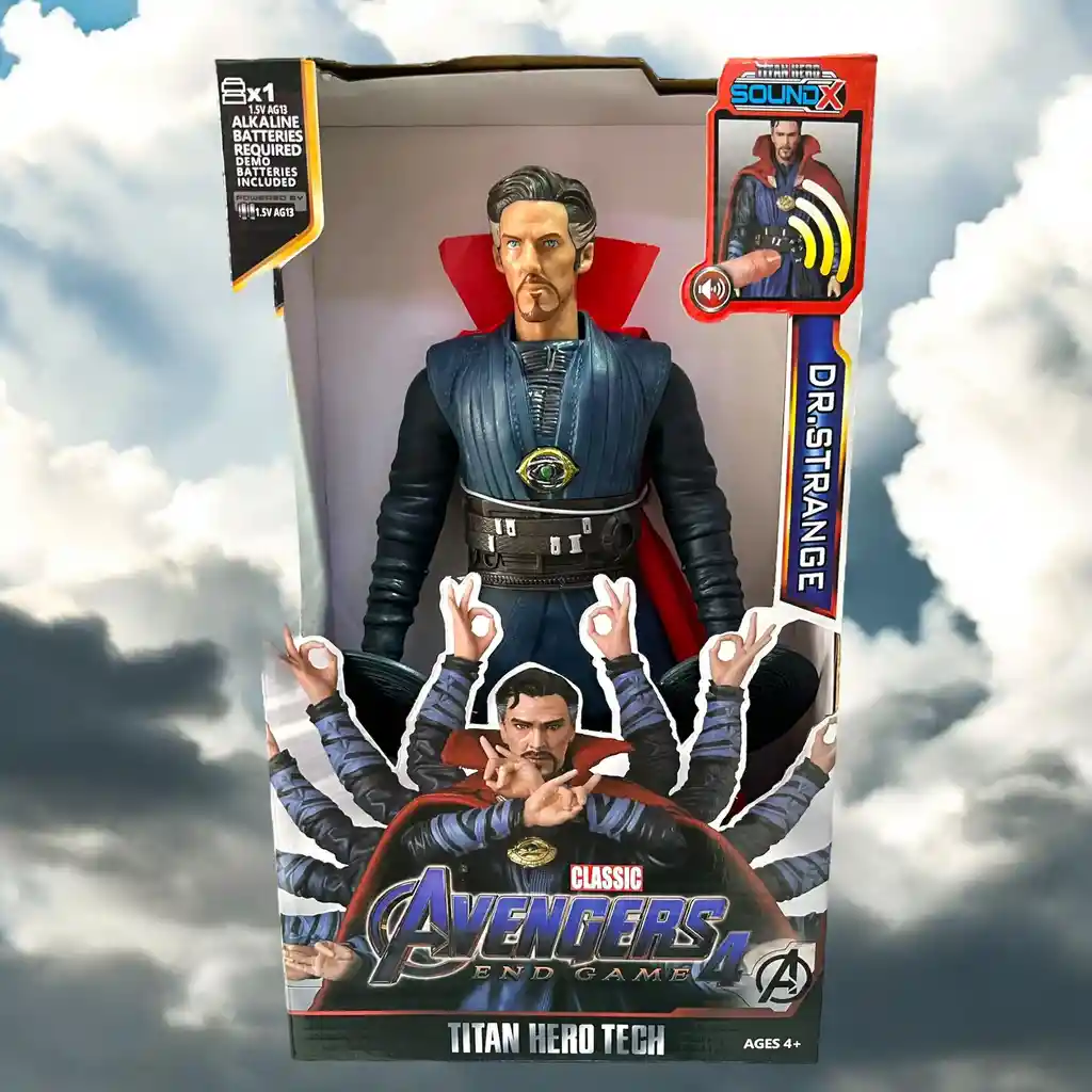 Figura Muñeco Súper Héroe Doctor Strange Luz Sonido Articulado Coleccion