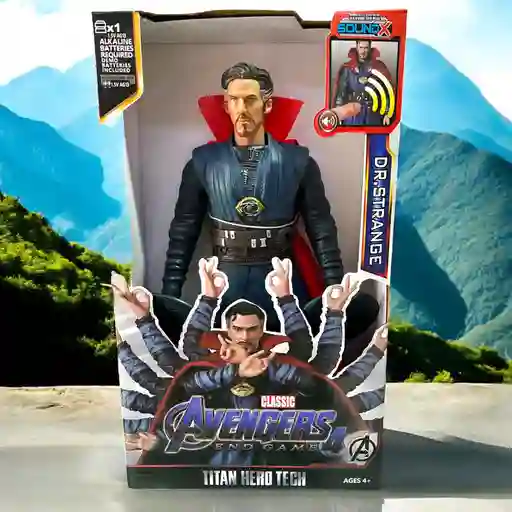 Figura Muñeco Súper Héroe Doctor Strange Luz Sonido Articulado Coleccion