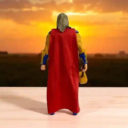 Muñeco Figura Acción Super Héroe Avengers Thor Con Martillo / Luz Y Sonido/ 30 Cm Heroe Vengadores