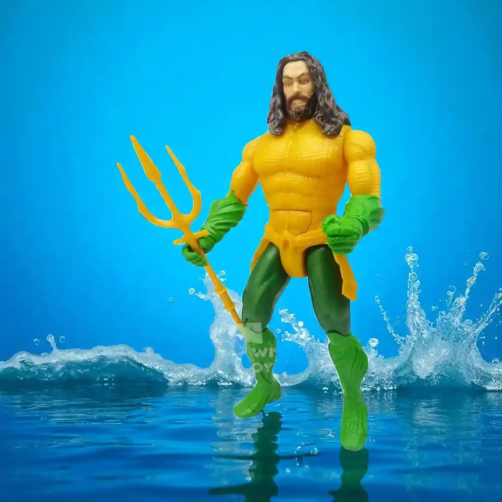 Muñeco Figura Acción Super Héroe Avengers Aquaman / Luz Y Sonido/ 30 Cm Heroe Vengadores