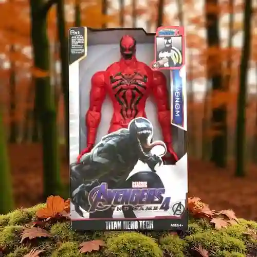 Muñeco Figura Acción Super Héroe Avengers Venom Rojo / Luz Y Sonido/ 30 Cm Heroe Vengadores