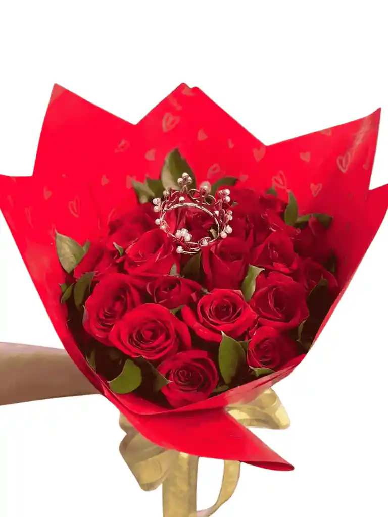 Bouquet De 24 Rosas Rojas Naturales