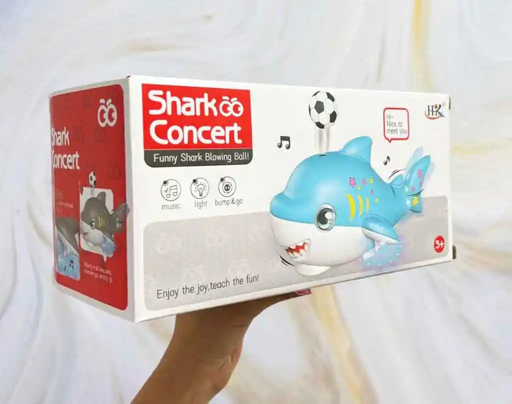 Juguete Educativo Tiburón Con Luz, Sonido Y Suspensión De Bola