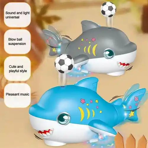 Juguete Educativo Tiburón Con Luz, Sonido Y Suspensión De Bola