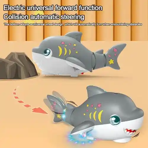 Juguete Educativo Tiburón Con Luz, Sonido Y Suspensión De Bola