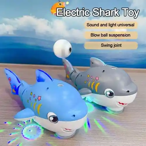 Juguete Educativo Tiburón Con Luz, Sonido Y Suspensión De Bola