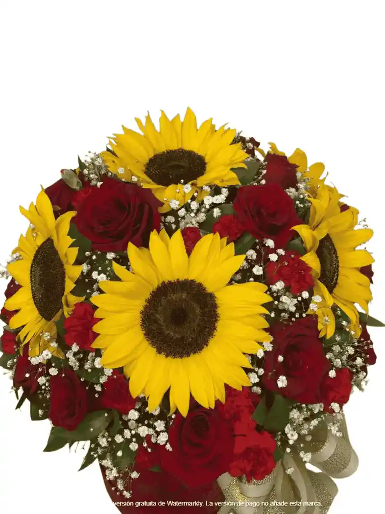 Cajavinotintoconrosasygirasoles