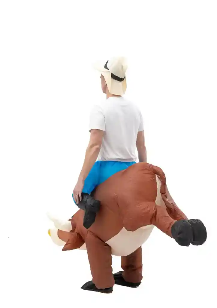 Disfraz Inflable De Vaquero Toro Super Divertido Para Adulto