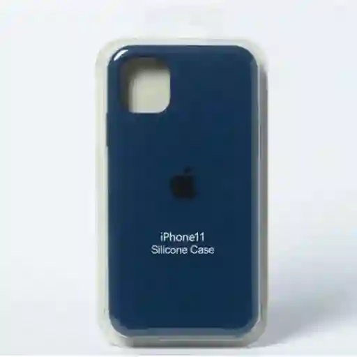 Silicon Case Iphone 11 Azul Oscuro