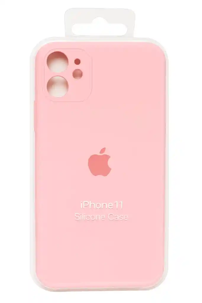Silicon Case Iphone 11 Rosado Cubrecamaras