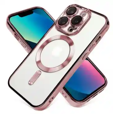Estuche Iphone 14 Pro Max Rosa Metálico