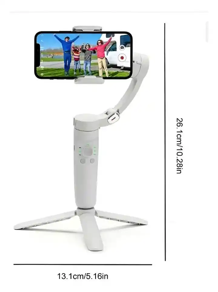 Estabilizador Gimbal Celular M1 3 Axis Bluetooth Blanco