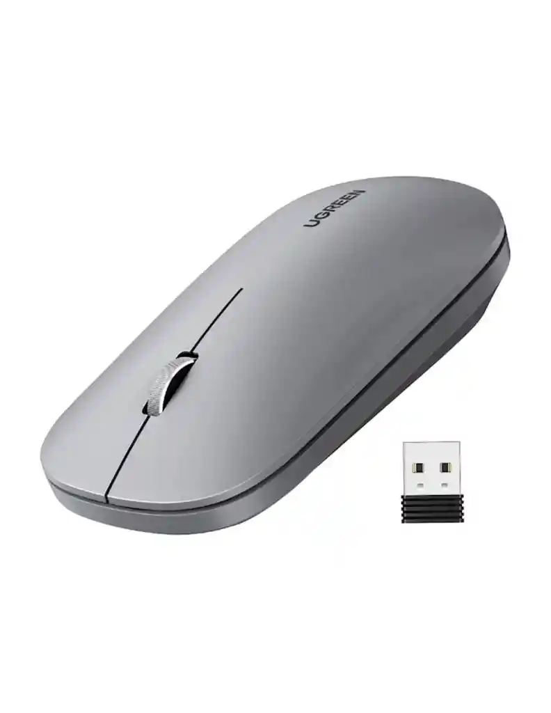 Mouse Inalámbrico Ugreen 4000 Dpi Ajustables, Silencioso Y Ergonómico