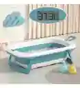 Tina Bañera Plegable Para Bebés, Con Termómetro Inteligente Variado Liso