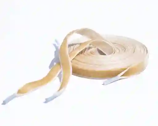 Cordones Cinta Velvet Crema - 115 Cm