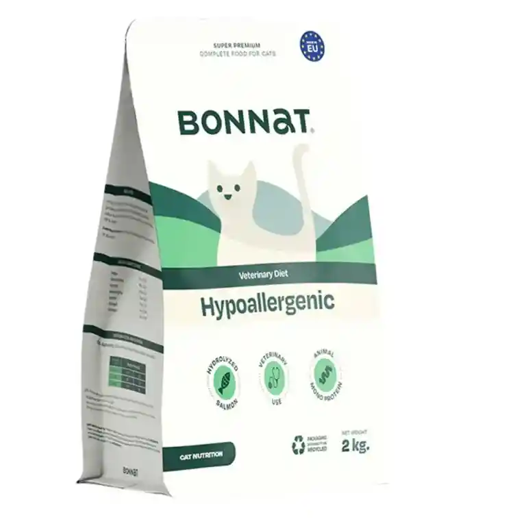 Alimento Prescrito Para Gato, Bonnat Veterinary Diet Hipoalergénico 2 Kg