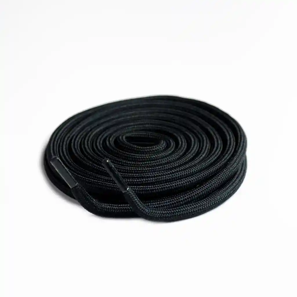 Cordones Tubulares Negro - 135 Cm