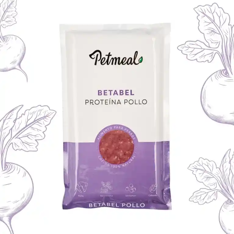 Alimento Natural Petmeal, Dieta Cocida Para Perro Sabor Pollo,betabel 500g