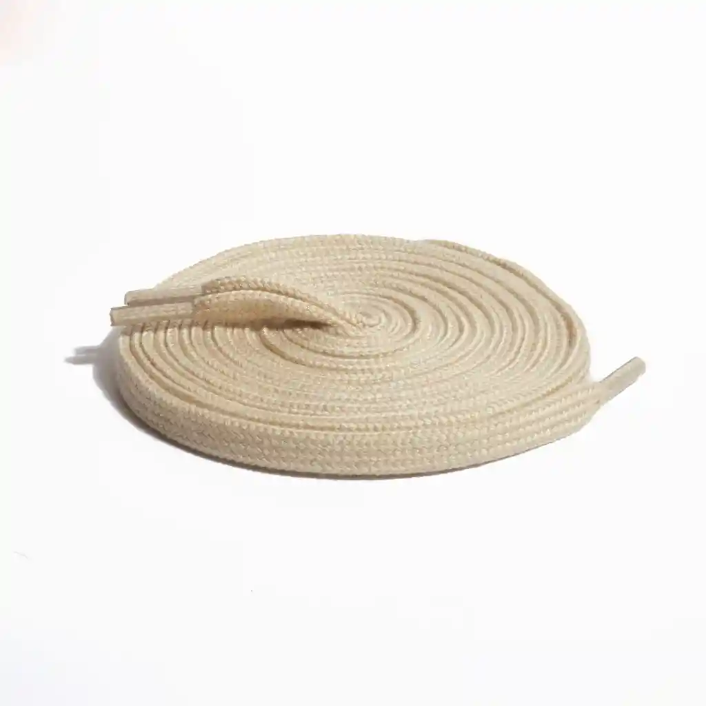 Cordones Planos Crema - 155 Cm