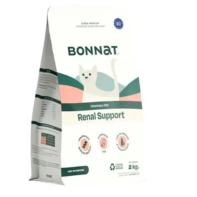 Alimento Prescrito Para Gato, Bonnat Veterinary Diet Soporte Renal 2 Kg
