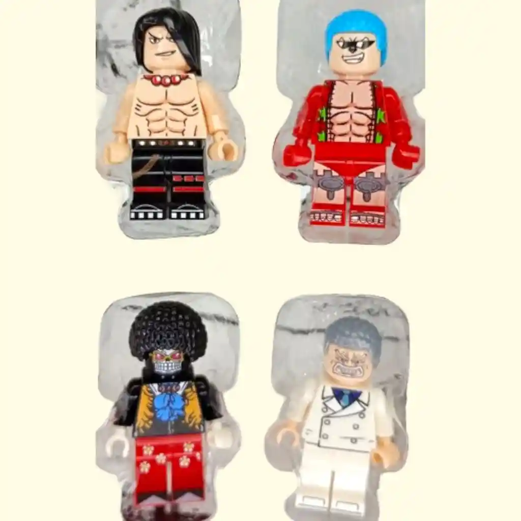 Set Juguete Mini Figuras Bloques De Acción One Piece Coleccionables X 12