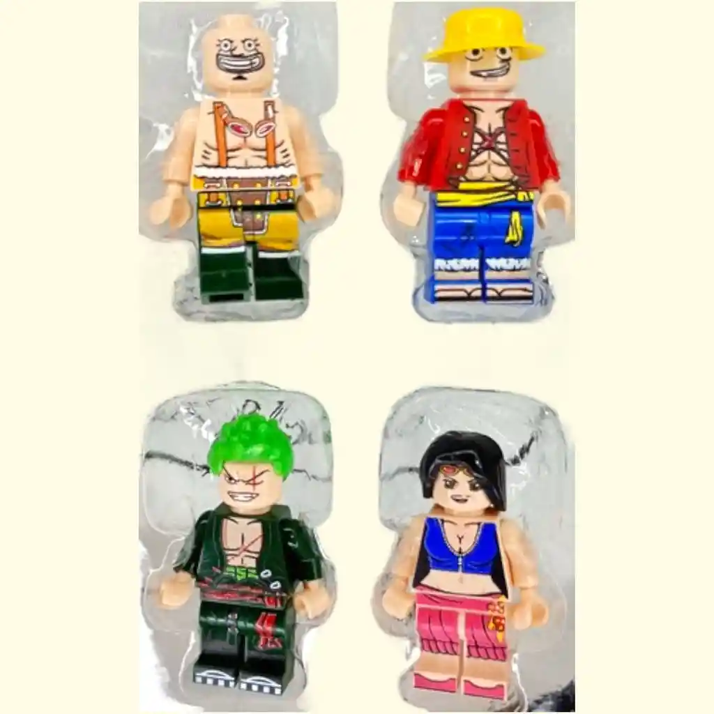 Set Juguete Mini Figuras Bloques De Acción One Piece Coleccionables X 12