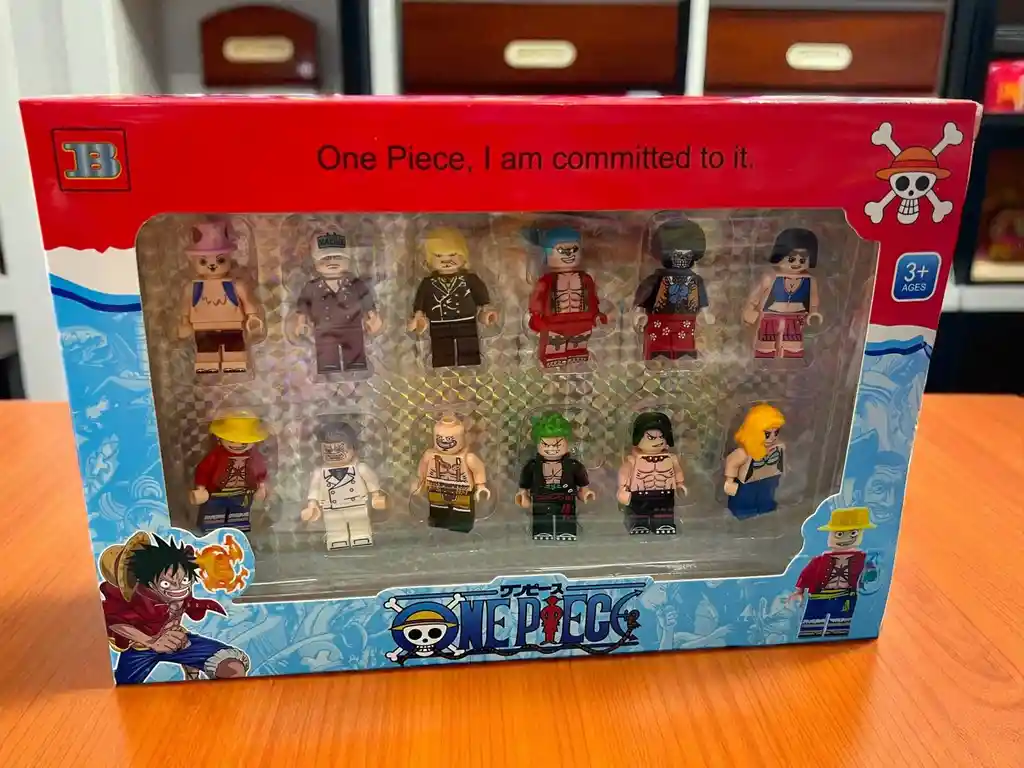 Set Juguete Mini Figuras Bloques De Acción One Piece Coleccionables X 12