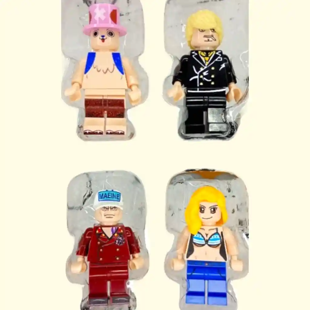 Set Juguete Mini Figuras Bloques De Acción One Piece Coleccionables X 12
