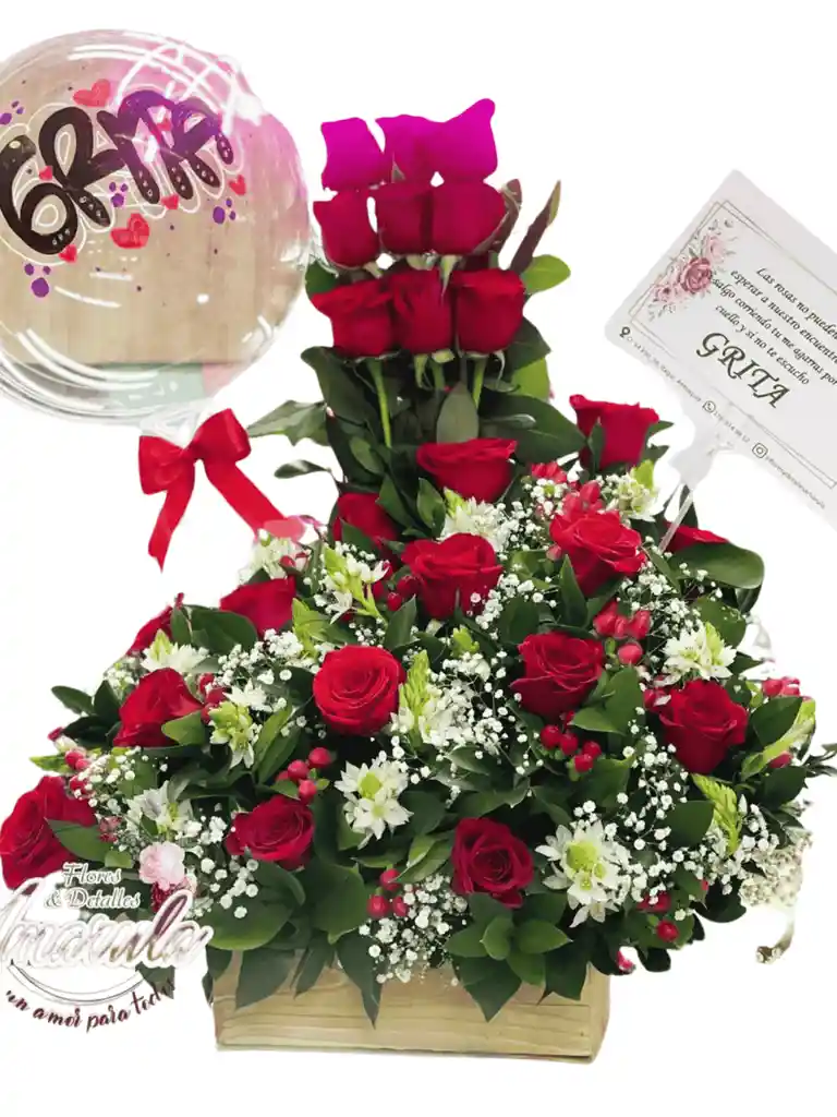 Ramo Clasico De 24 Rosas