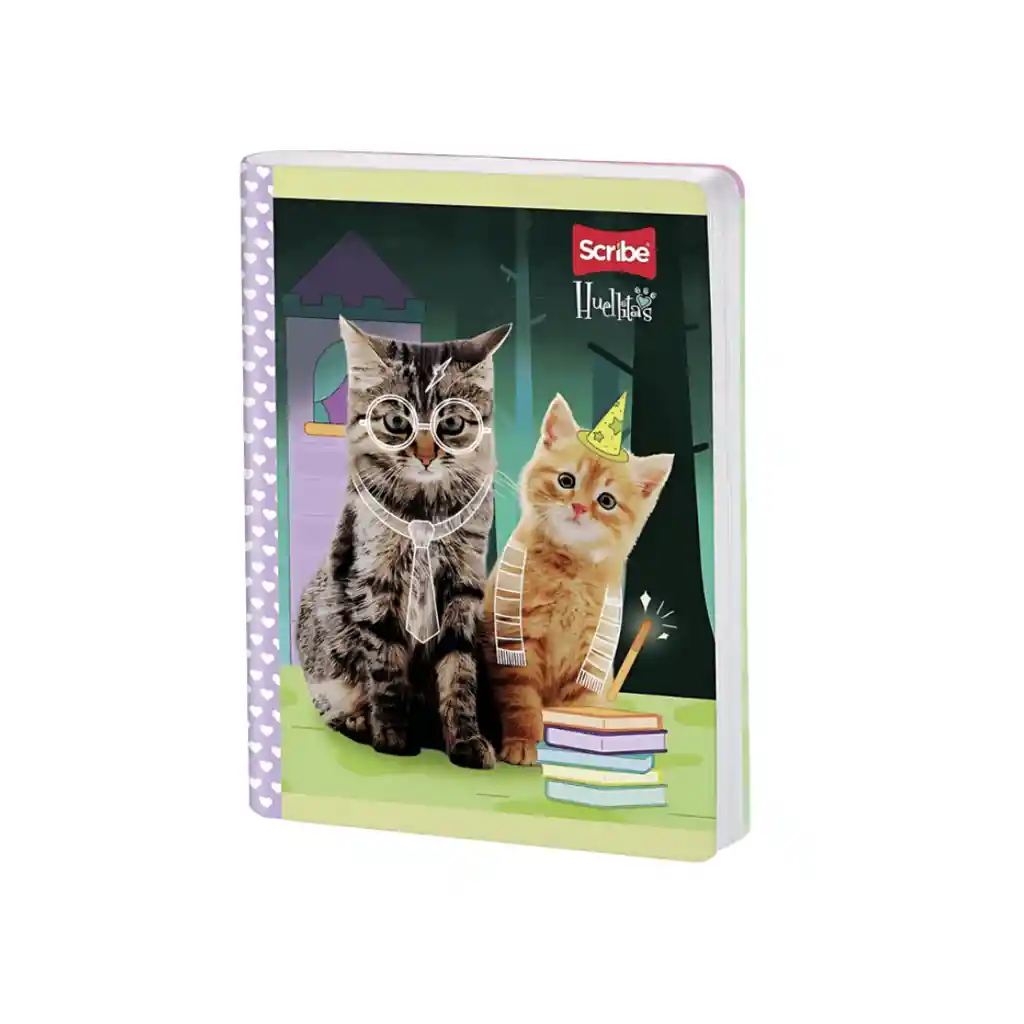 Cuaderno Scribe Cosido 100 Hojas Ferrocarril Huellitas