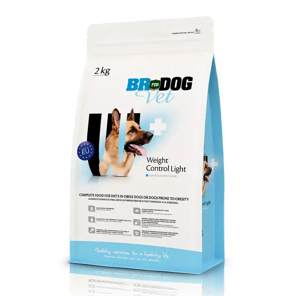 Alimento Prescrito Para Perro, Br For Dog Vet Control De Peso Ligero - 2kg
