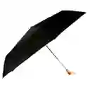 Sombrilla Paraguas Ejecutivo Grande Marca Yumar Negro Mango Madera Filtro Uv