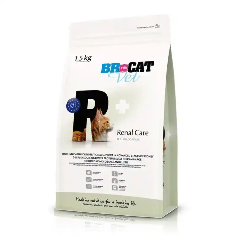 Alimento Prescrito Para Gato, Br For Cat Vet Cuidado Renal - 1.5kg