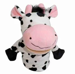 Titere Peluche Marioneta De Vaca 24cm