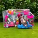 Set Muñeca Juguete Lorlian Paseo Con Mascotas Y Motos